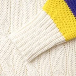 Wool Cricket Sweater -Rowingblazersus Shop color purple yellow 2 d9898298 b936 4f70 9812 ef0b67237f18