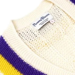 Wool Cricket Sweater -Rowingblazersus Shop color purple yellow 3 5c054048 af48 4ab1 bfc5 b402042b9376