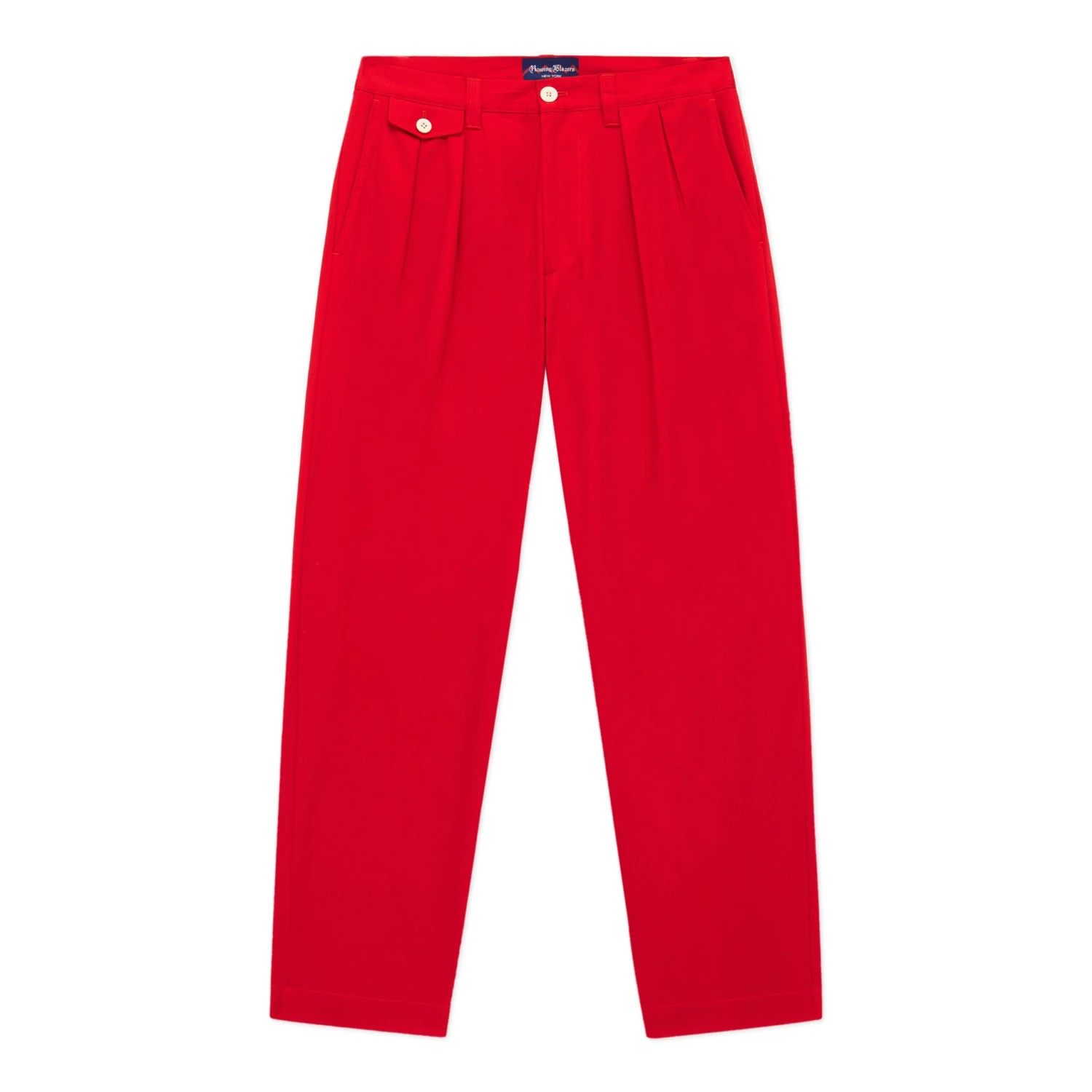Men's Pleated Relaxed Fit Cotton Twill Trousers 15 Men's Pleated Relaxed Fit Cotton Twill Trousers - Image 13