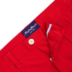 Men's Pleated Relaxed Fit Cotton Twill Trousers 35 Men's Pleated Relaxed Fit Cotton Twill Trousers -Rowingblazersus Shop color red 2 af449a14 2e1e 47fb b914 70558b1ecbe7