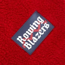 Harlequin Deep-Pile Sherpa "Jockey" Fleece -Rowingblazersus Shop color red cream 2