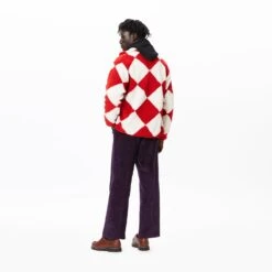 Harlequin Deep-Pile Sherpa "Jockey" Fleece -Rowingblazersus Shop color red cream 6