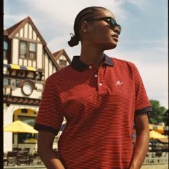 Arthur Ashe 1968 Tennis Polo -Rowingblazersus Shop color u s a micro stripe 4