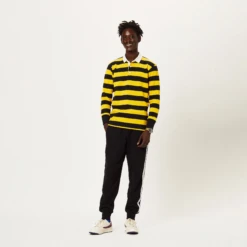 Hockney Stripe #1 Rugby -Rowingblazersus Shop color yellow black stripe 3