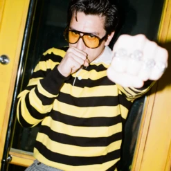 Hockney Stripe #1 Rugby -Rowingblazersus Shop color yellow black stripe 4