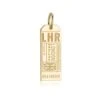 London LHR Luggage Tag Charm -Rowingblazersus Shop gold london luggage tag charm jet set candy