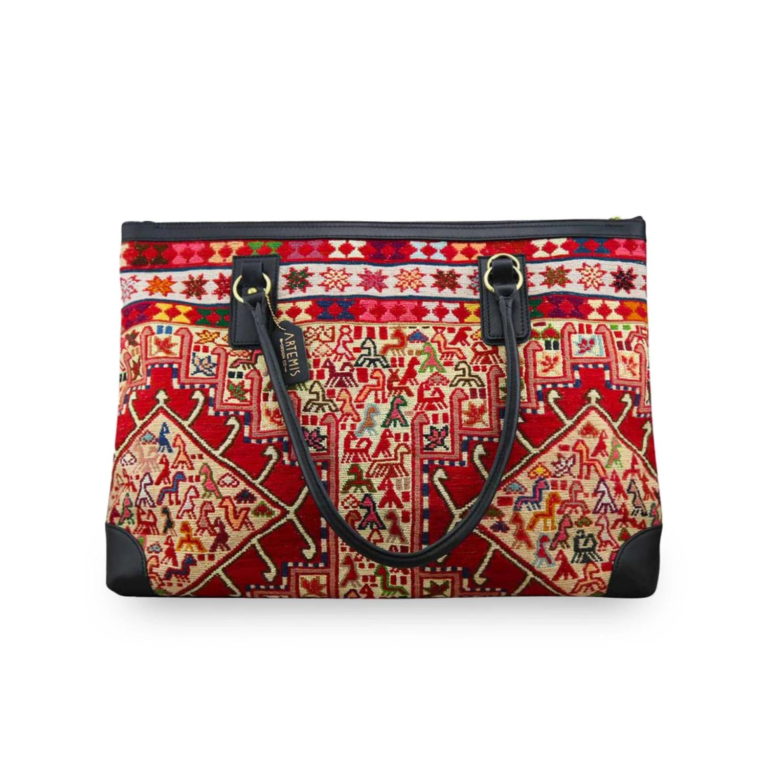 Artemis Sumak Kilim Weekender Bag 4 Artemis Sumak Kilim Weekender Bag - Image 2